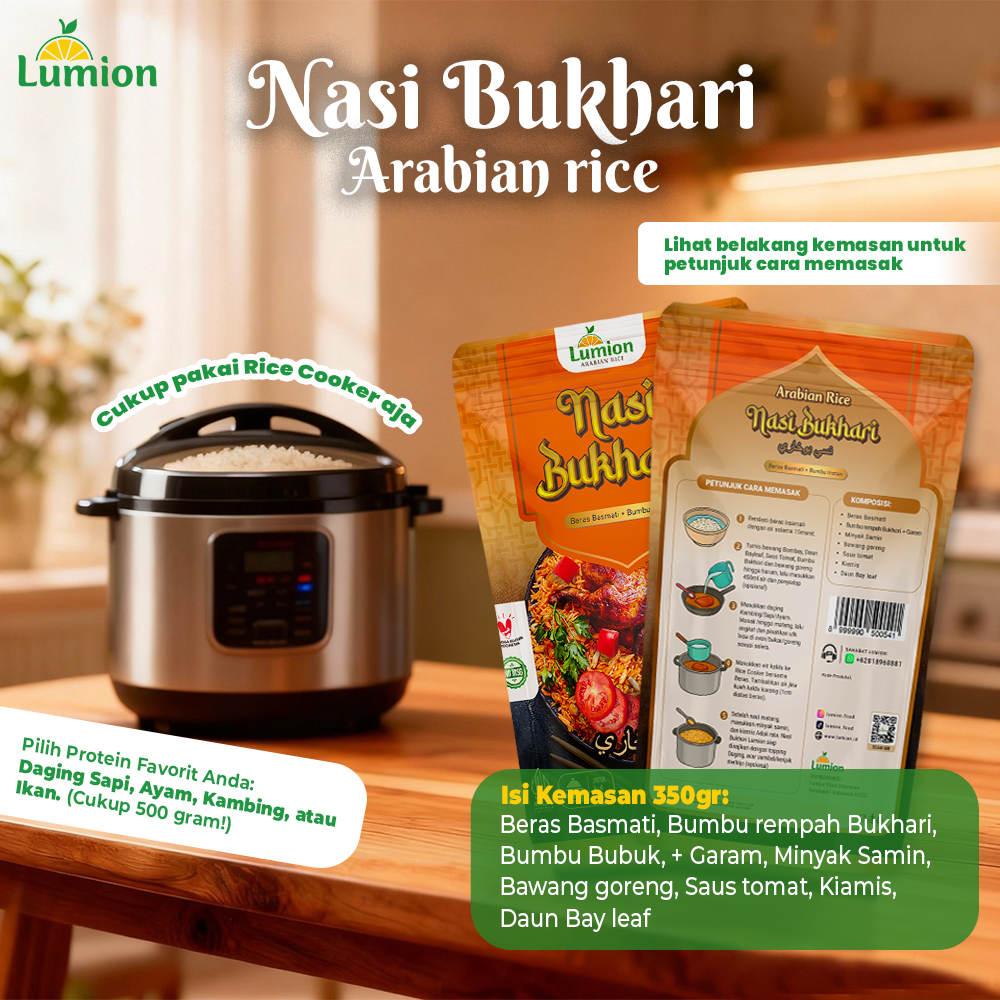 PREMIUM ARABIAN RICE BUKHORI 350GR | lumion